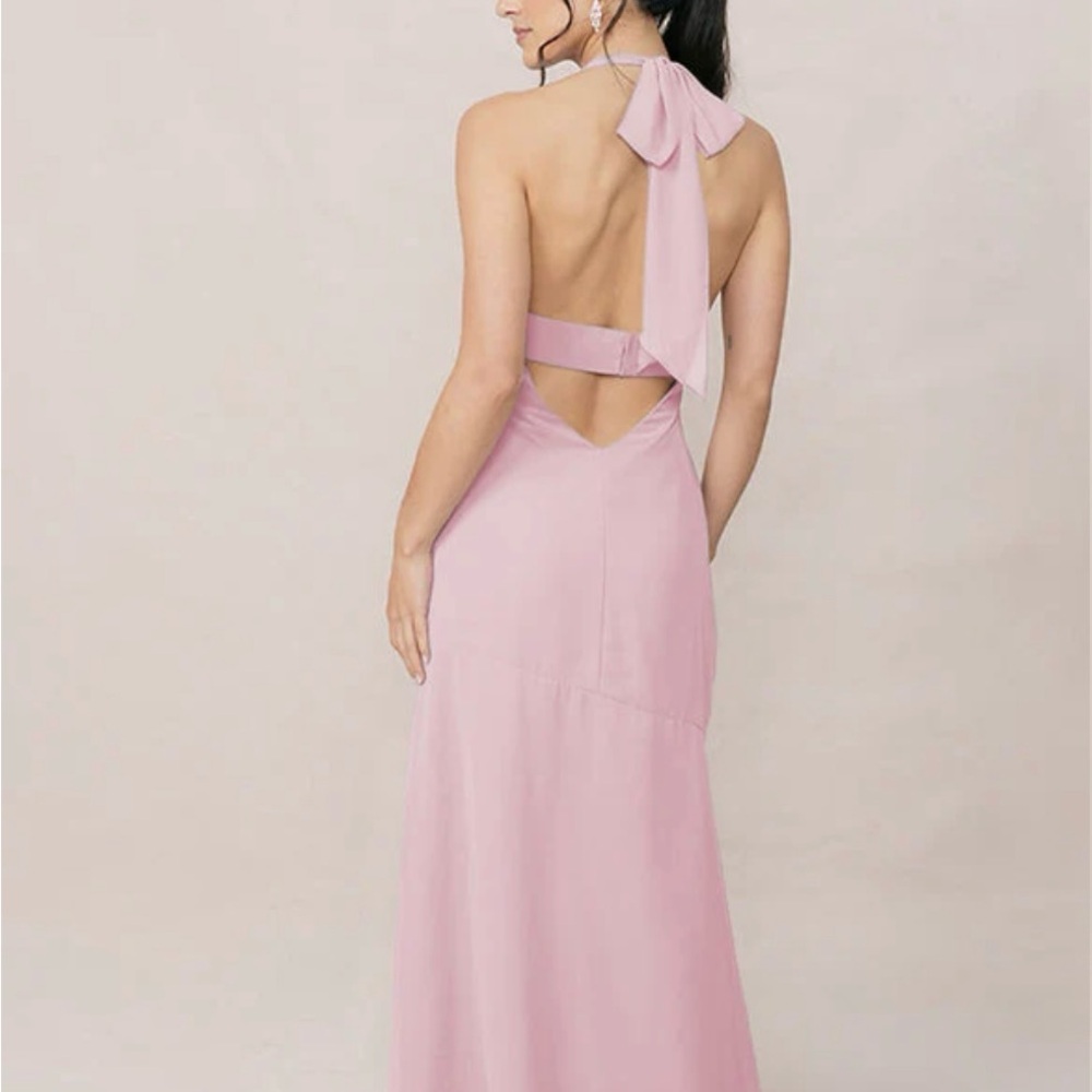 Revelry Pink Backless Dress